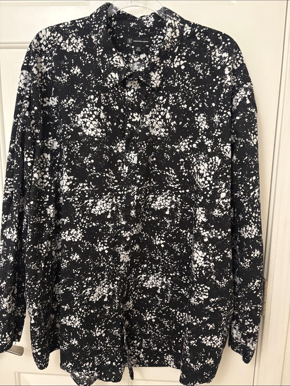 Men’s Big and Tall Printed Button Down